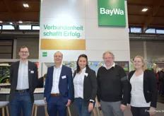 Ferdinand Schnetz, Jonas Wunderling, Sabine Pfleghar, Florian Mellmann und Darina Eder von BayWa AG